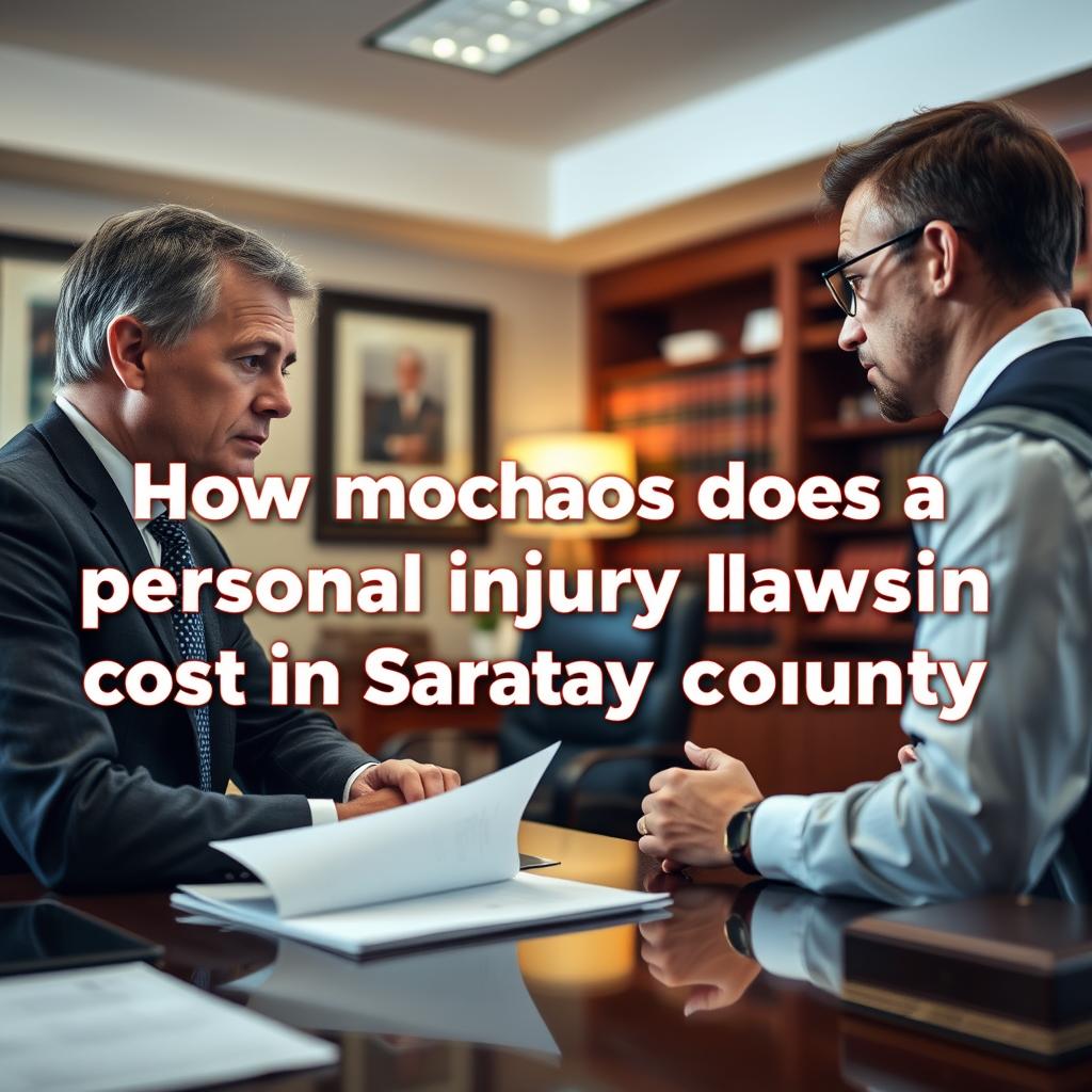 How much does a personal injury lawyer cost in Saratoga County