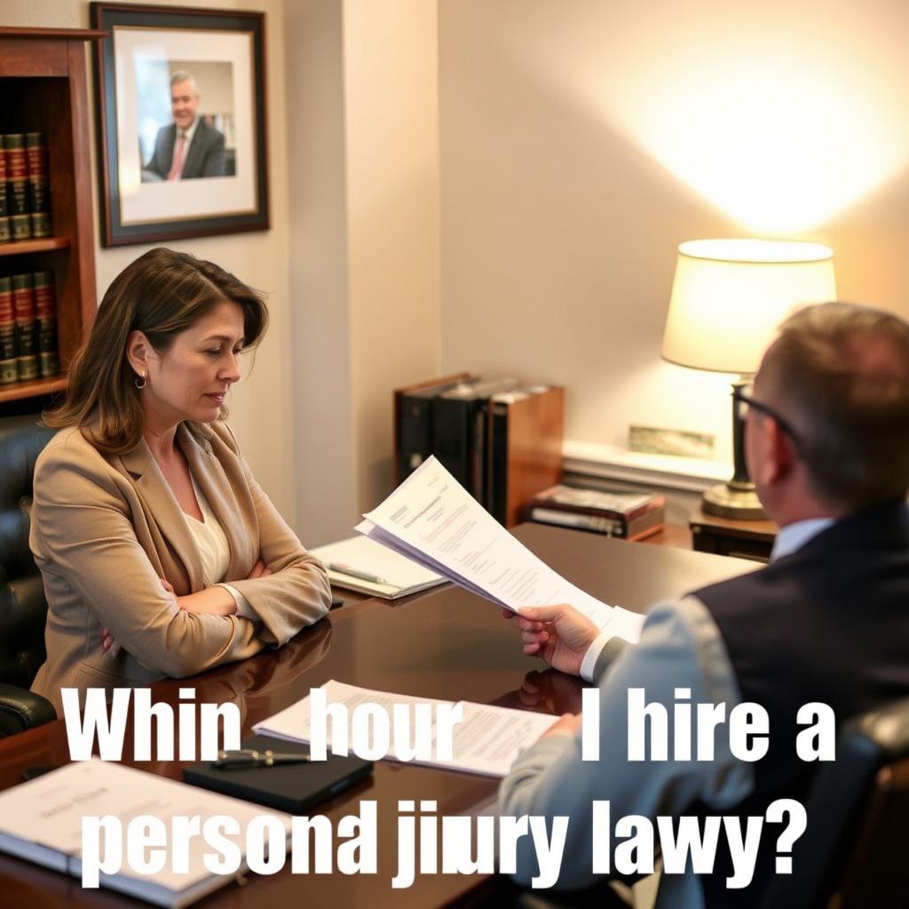 When should I hire a personal injury lawyer in Albemarle County